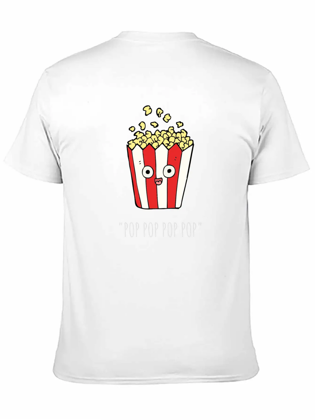 POP CORN Unisex Casual T-Shirt – Clean Design For Daily Comfort