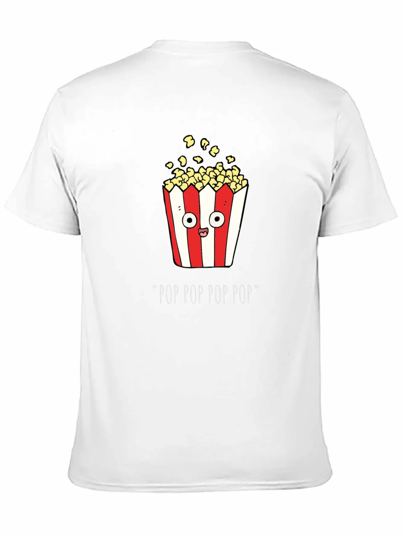 POP CORN Unisex Casual T-Shirt – Clean Design For Daily Comfort