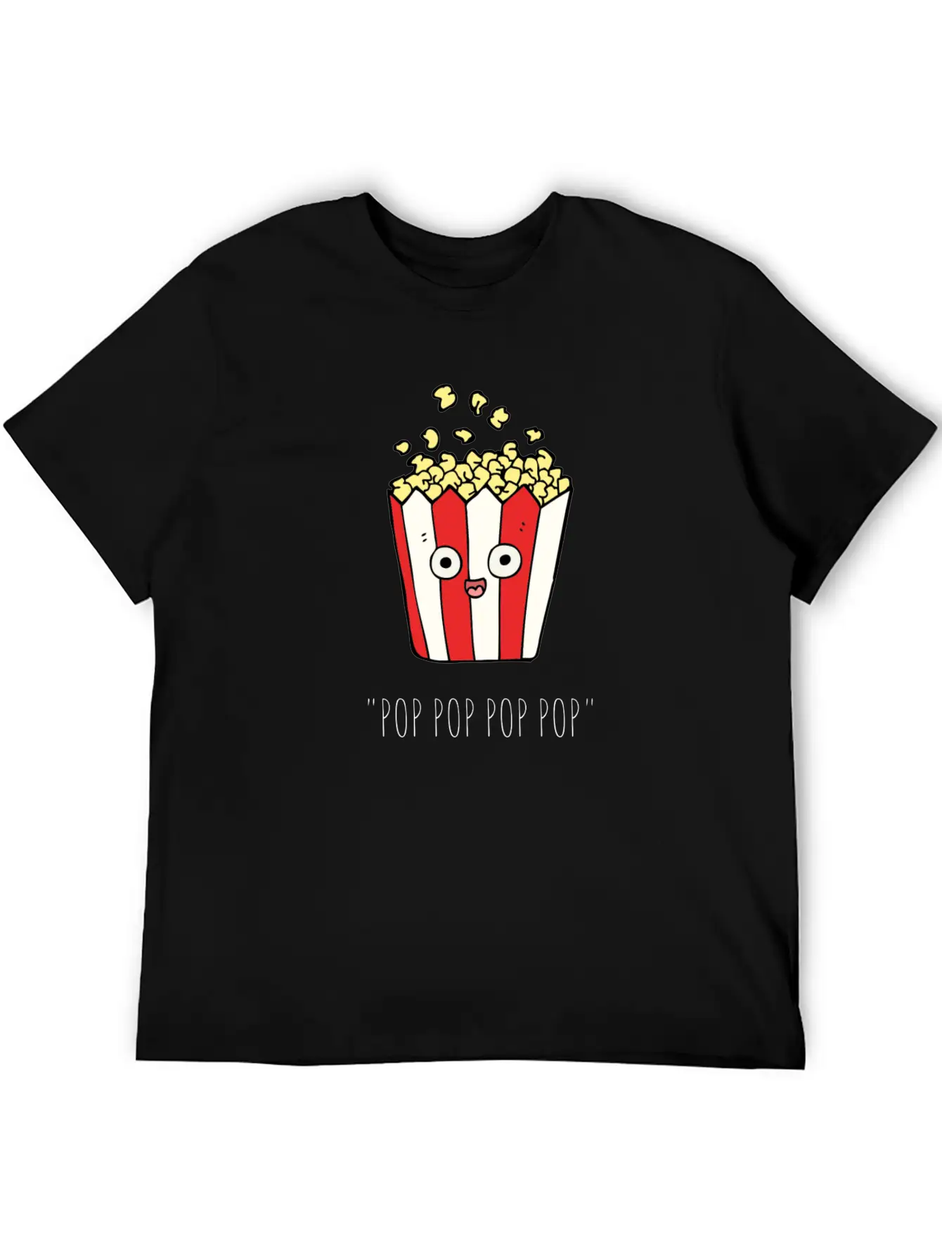 POP CORN Unisex Casual T-Shirt – Clean Design For Daily Comfort