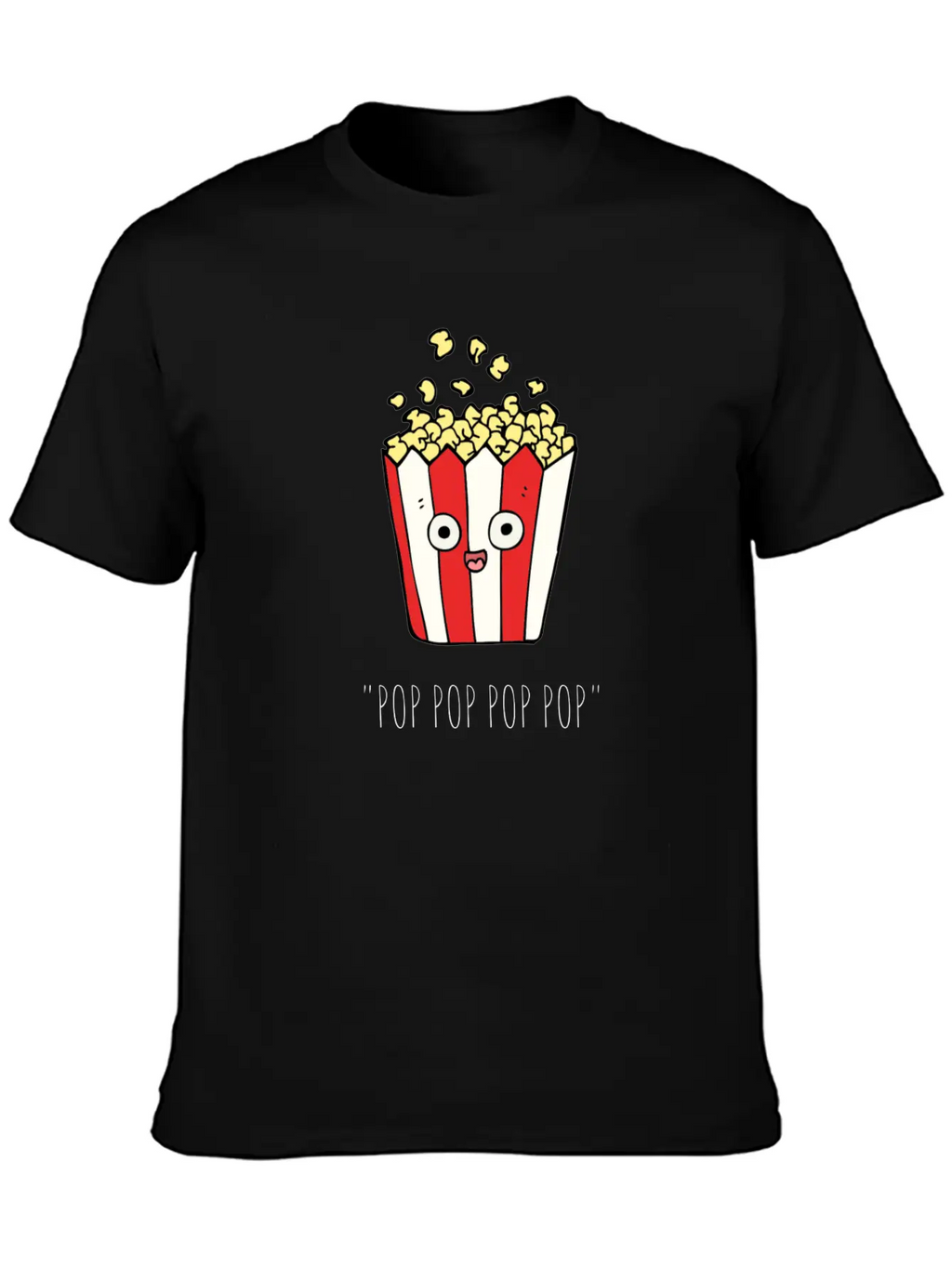 POP CORN Unisex Casual T-Shirt – Clean Design For Daily Comfort