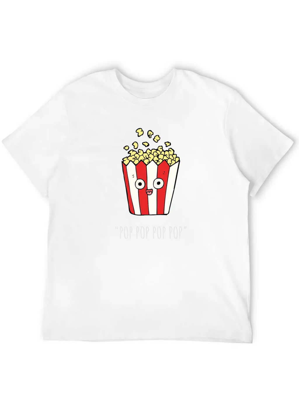 POP CORN Unisex Casual T-Shirt – Clean Design For Daily Comfort