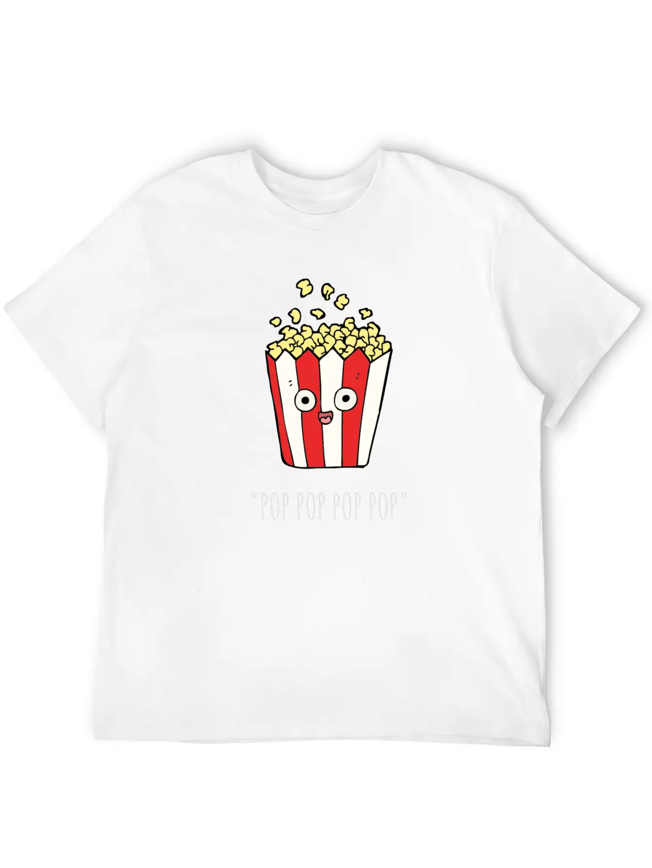 POP CORN Unisex Casual T-Shirt – Clean Design For Daily Comfort