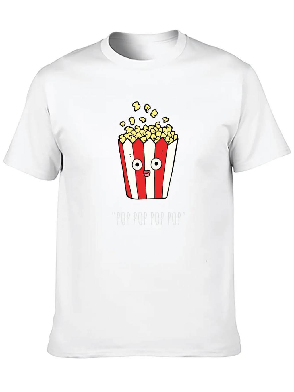 POP CORN Unisex Casual T-Shirt – Clean Design For Daily Comfort