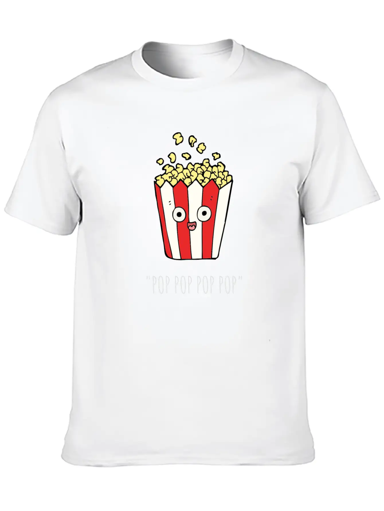 POP CORN Unisex Casual T-Shirt – Clean Design For Daily Comfort