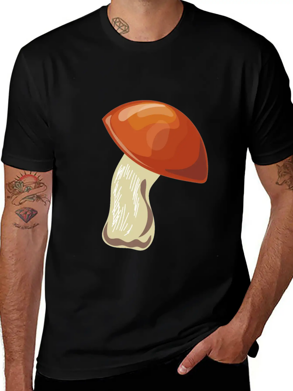Porcini Mushrooms Pick Mushroom Picker Mushroom Essential Cotton Tee For Daily Outfits – Unisex Style