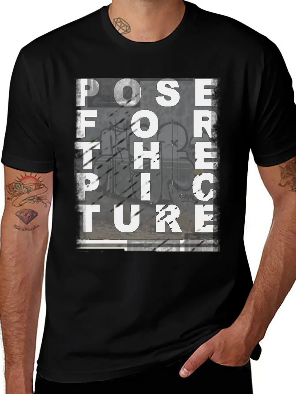 Pose ForThe Picture Stylish Everyday T-Shirt – Unisex Basic Cotton Tee