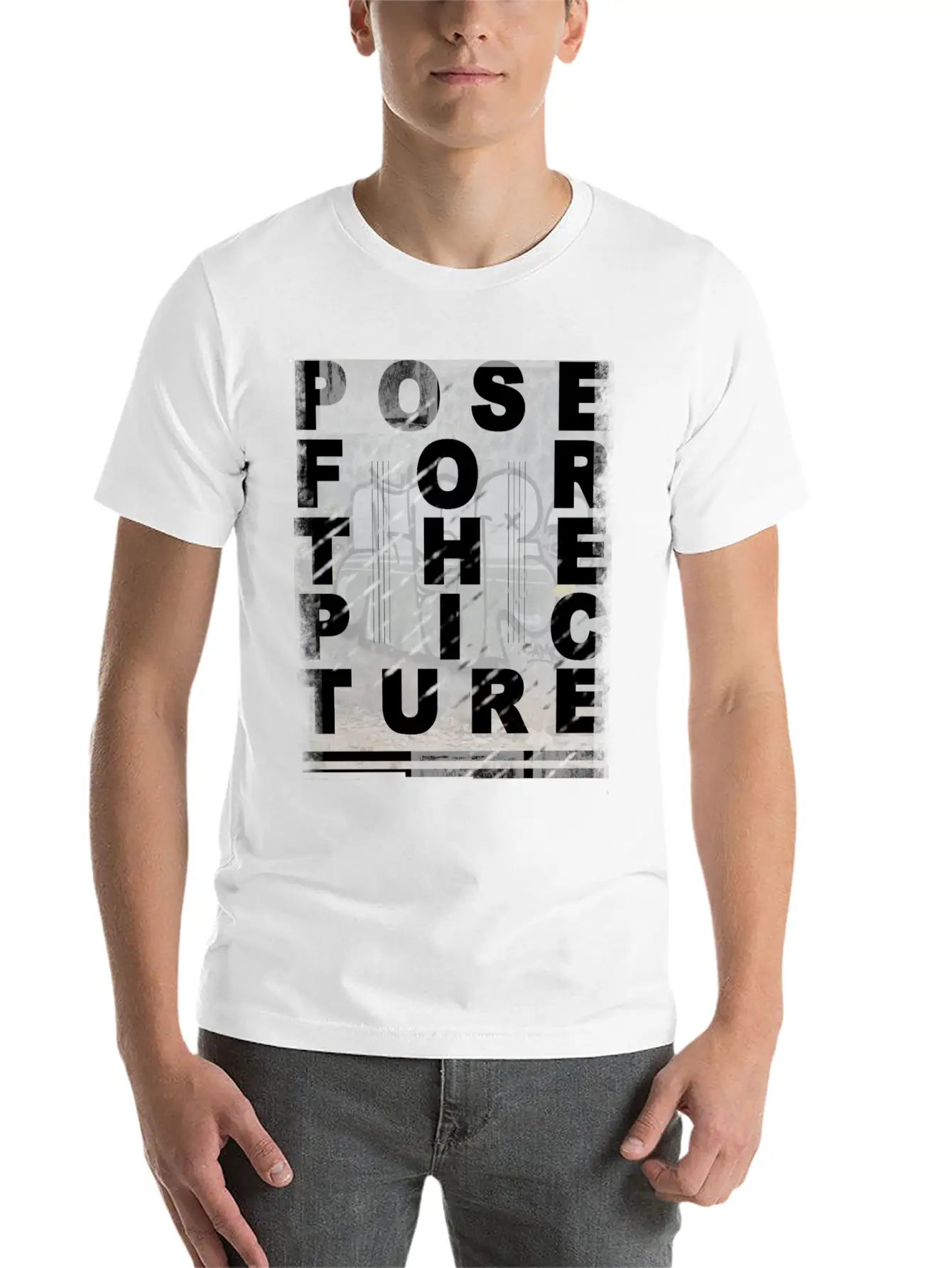Pose ForThe Picture Stylish Everyday T-Shirt – Unisex Basic Cotton Tee
