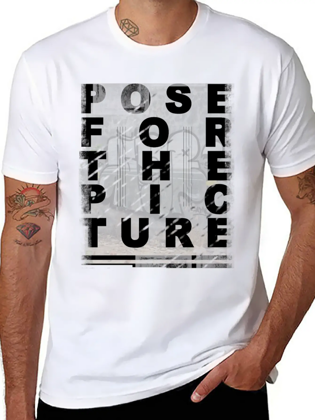 Pose ForThe Picture Stylish Everyday T-Shirt – Unisex Basic Cotton Tee