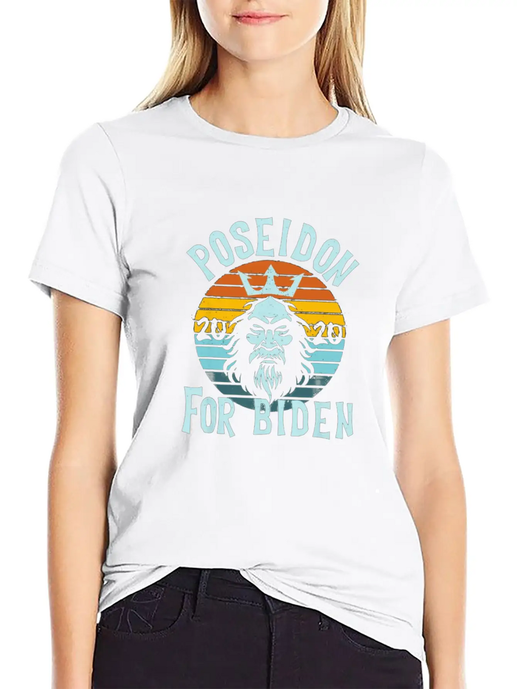 Poseidon For Biden Breathable Soft Cotton T-Shirt – Timeless Casual Look