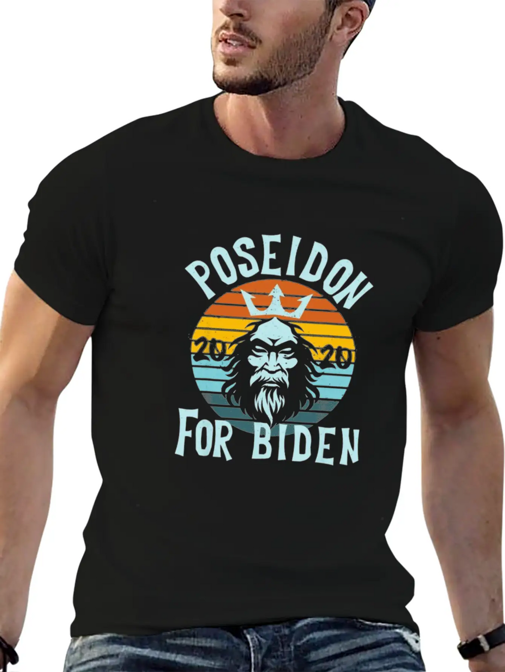 Poseidon For Biden Breathable Soft Cotton T-Shirt – Timeless Casual Look
