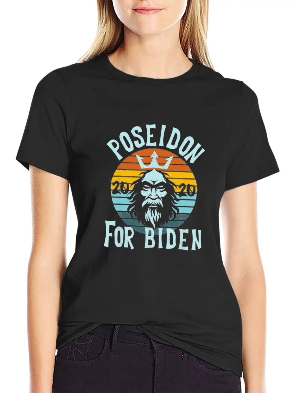 Poseidon For Biden Breathable Soft Cotton T-Shirt – Timeless Casual Look