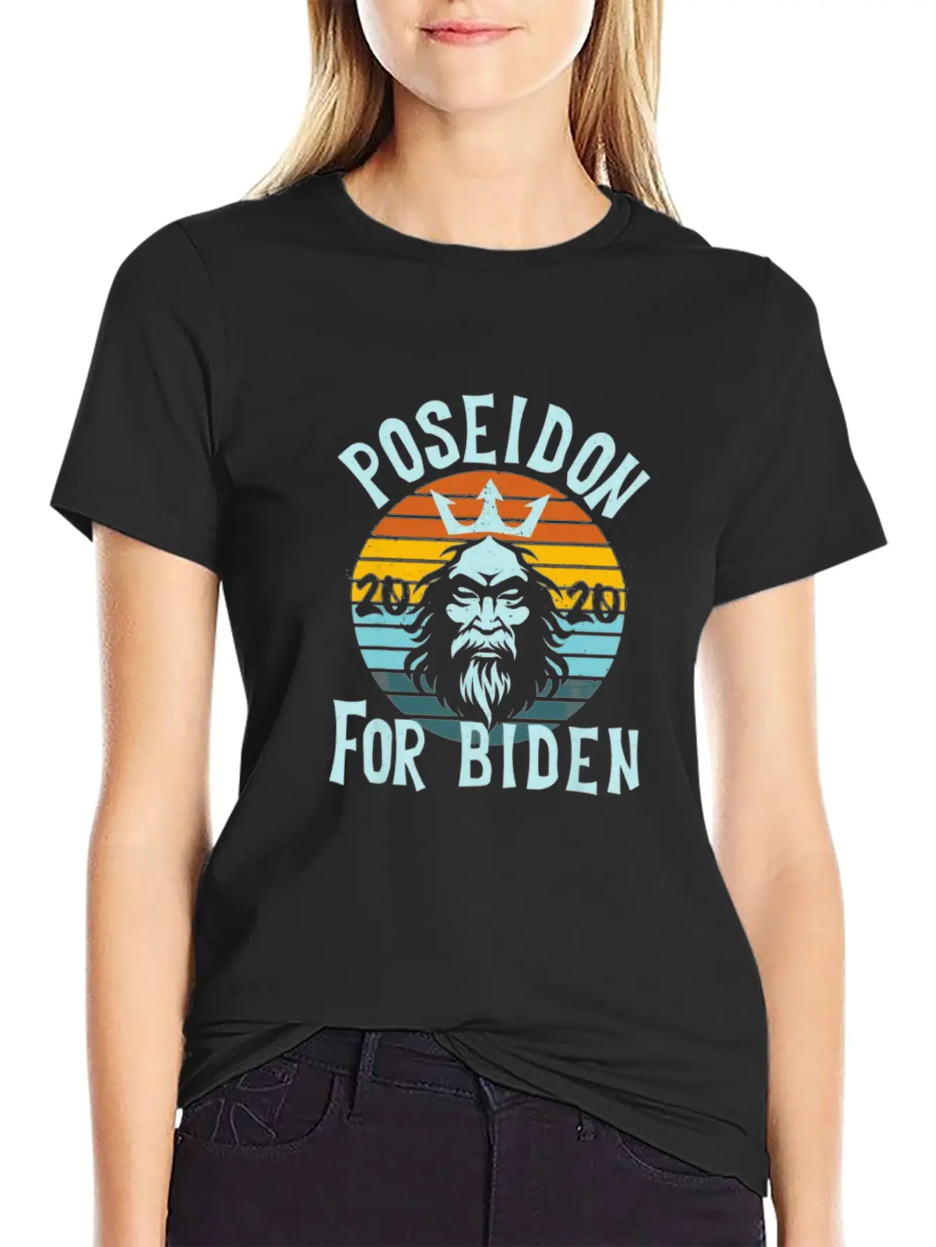 Poseidon For Biden Breathable Soft Cotton T-Shirt – Timeless Casual Look