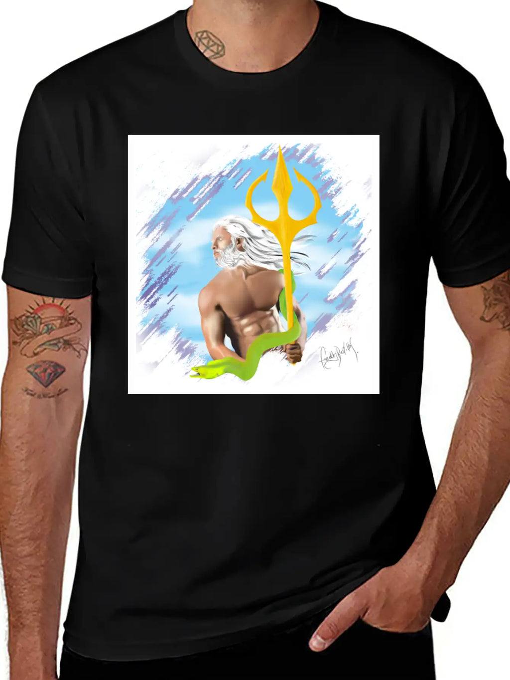 Poseidon Stylish Everyday T-Shirt – Unisex Basic Cotton Tee
