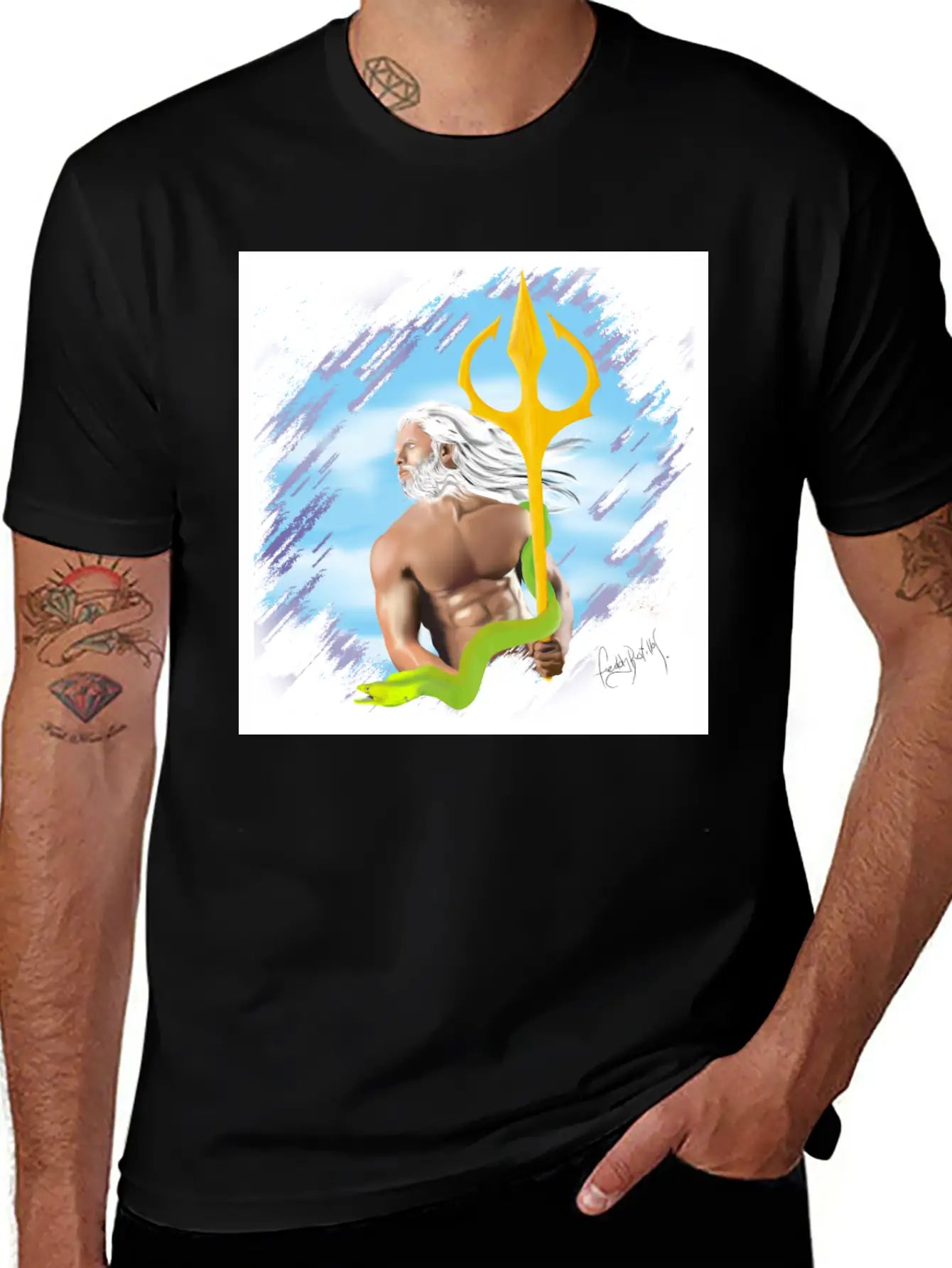 Poseidon Stylish Everyday T-Shirt – Unisex Basic Cotton Tee