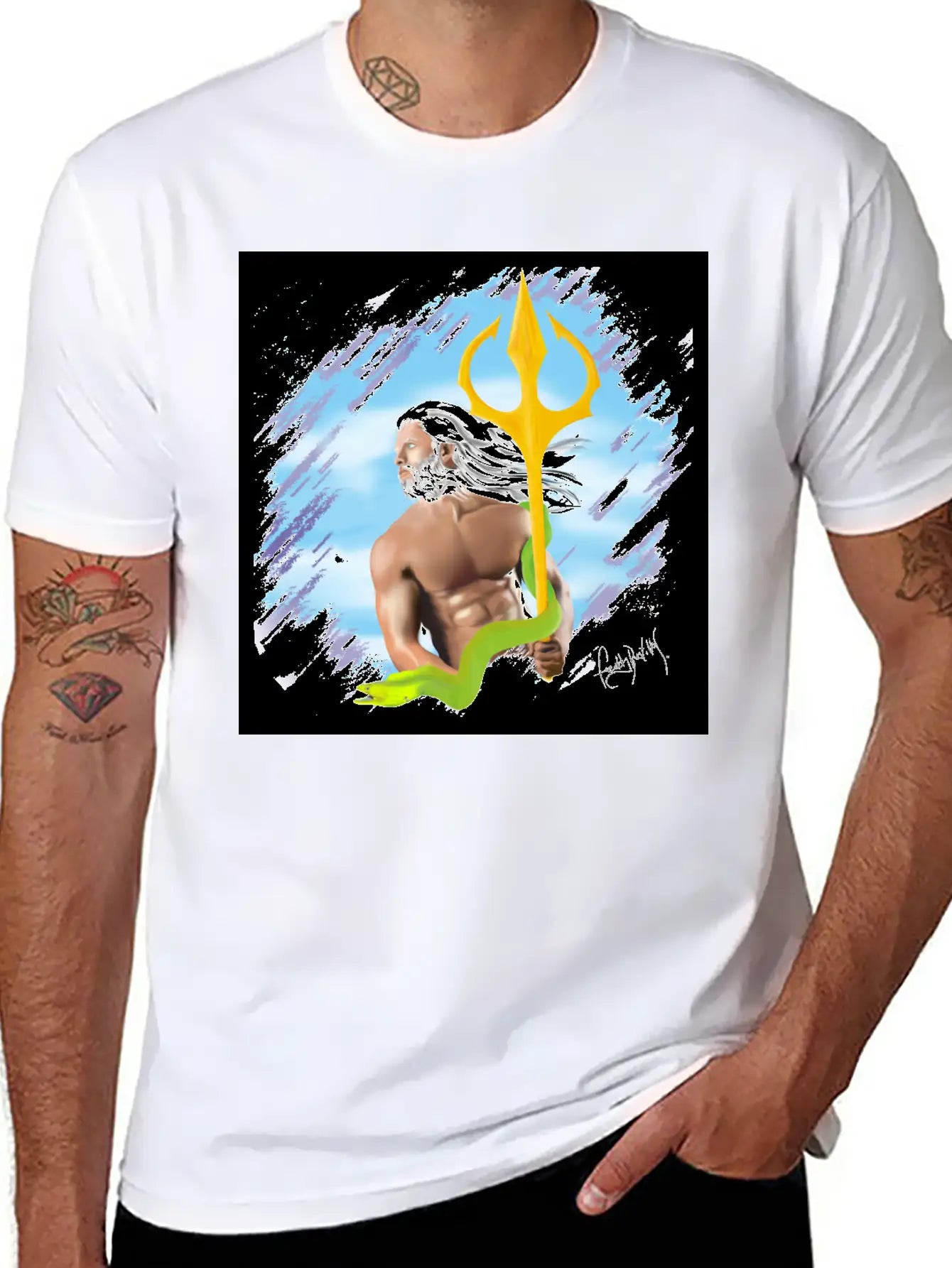 Poseidon Stylish Everyday T-Shirt – Unisex Basic Cotton Tee