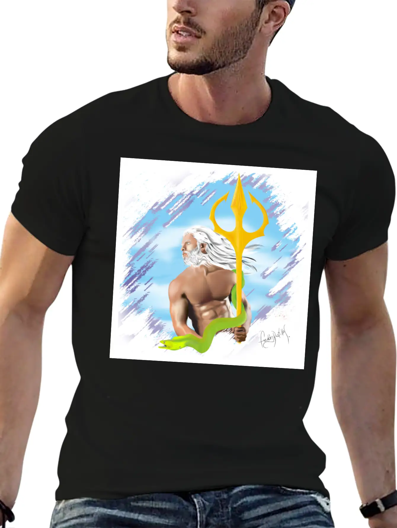Poseidon Stylish Everyday T-Shirt – Unisex Basic Cotton Tee