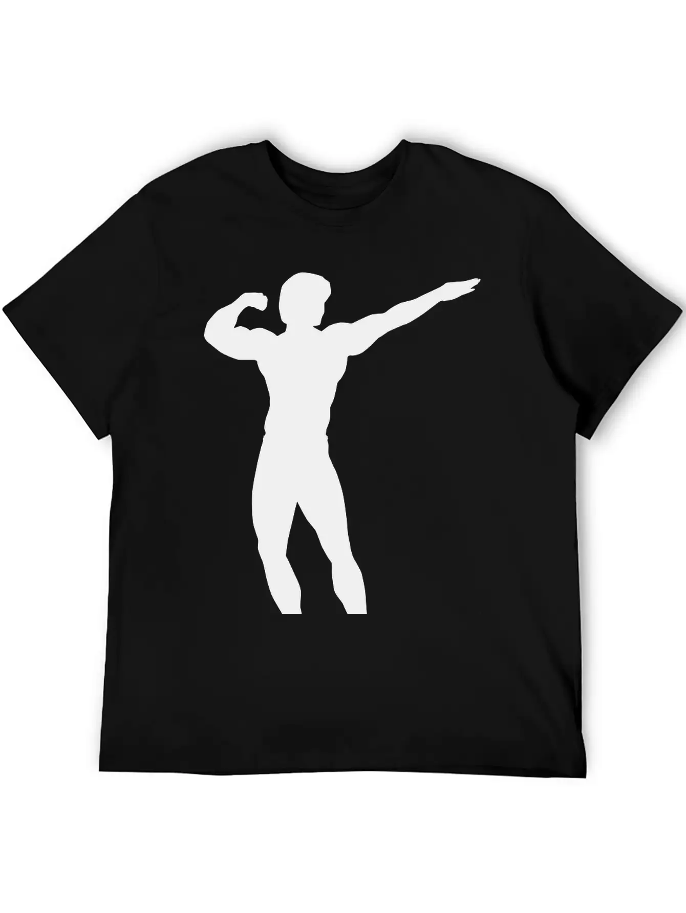 Posing Body Builder Breathable Soft Cotton T-Shirt – Timeless Casual Look