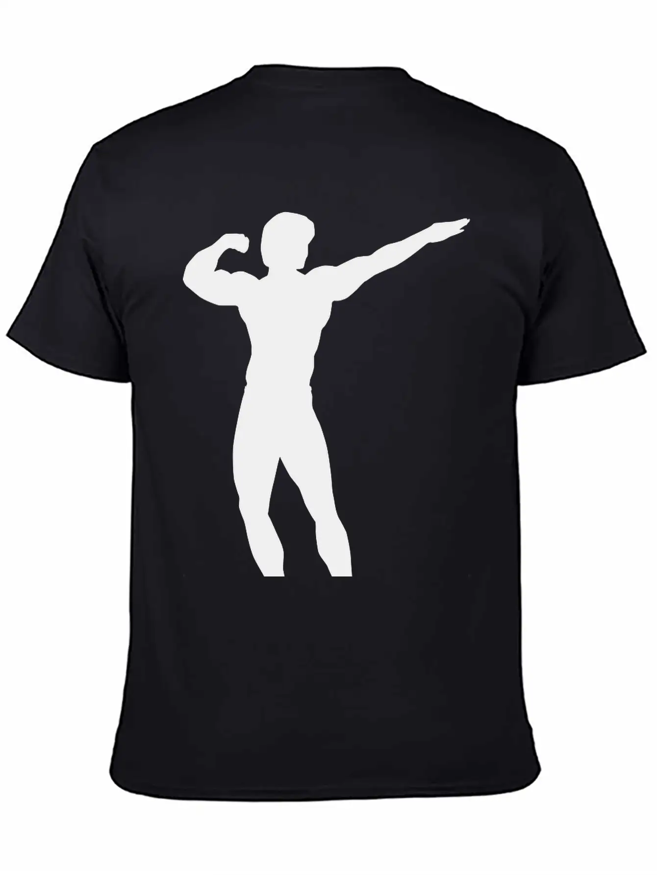 Posing Body Builder Breathable Soft Cotton T-Shirt – Timeless Casual Look