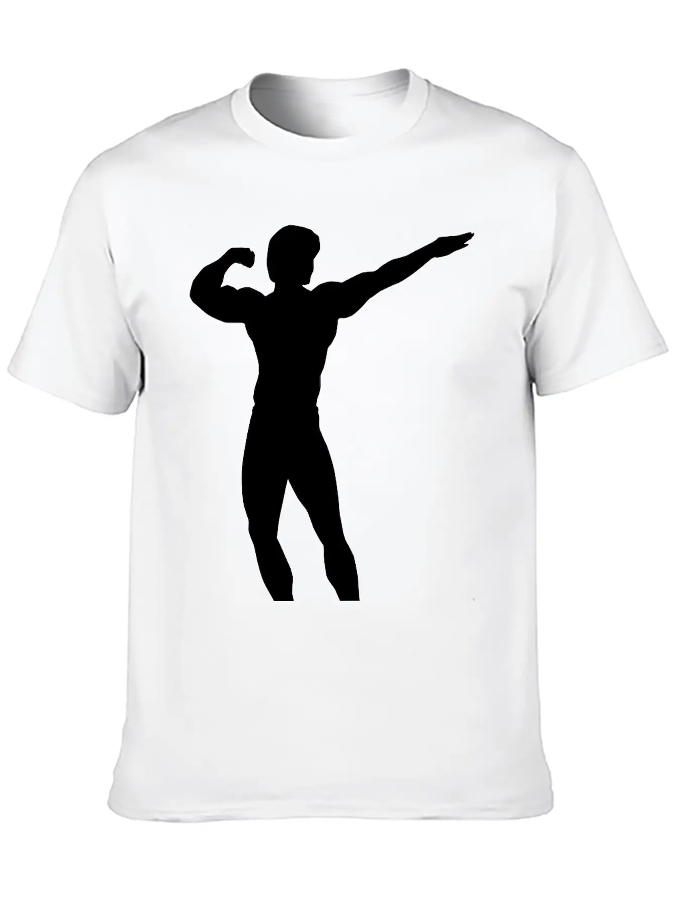 Posing Body Builder Breathable Soft Cotton T-Shirt – Timeless Casual Look