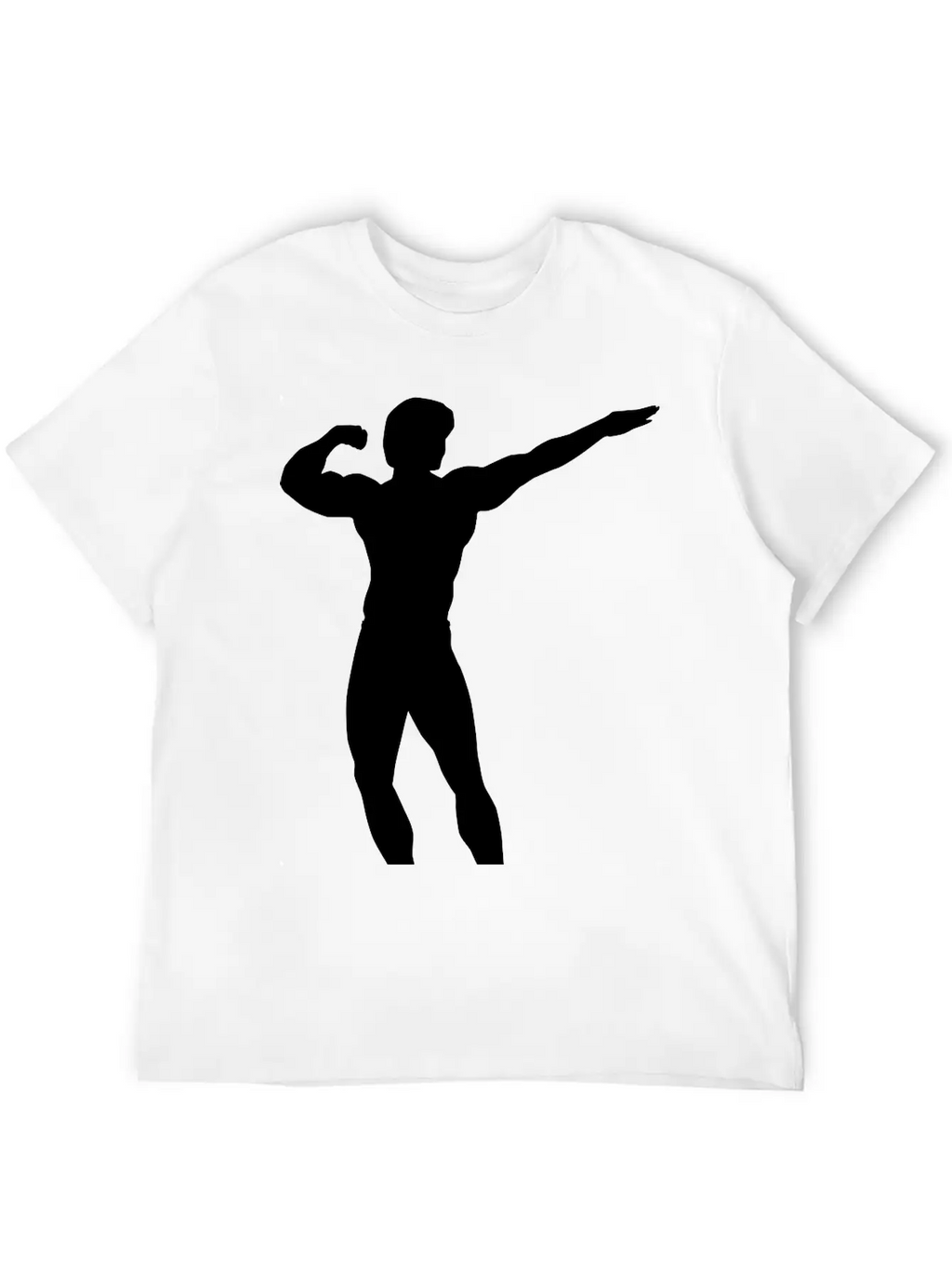 Posing Body Builder Breathable Soft Cotton T-Shirt – Timeless Casual Look
