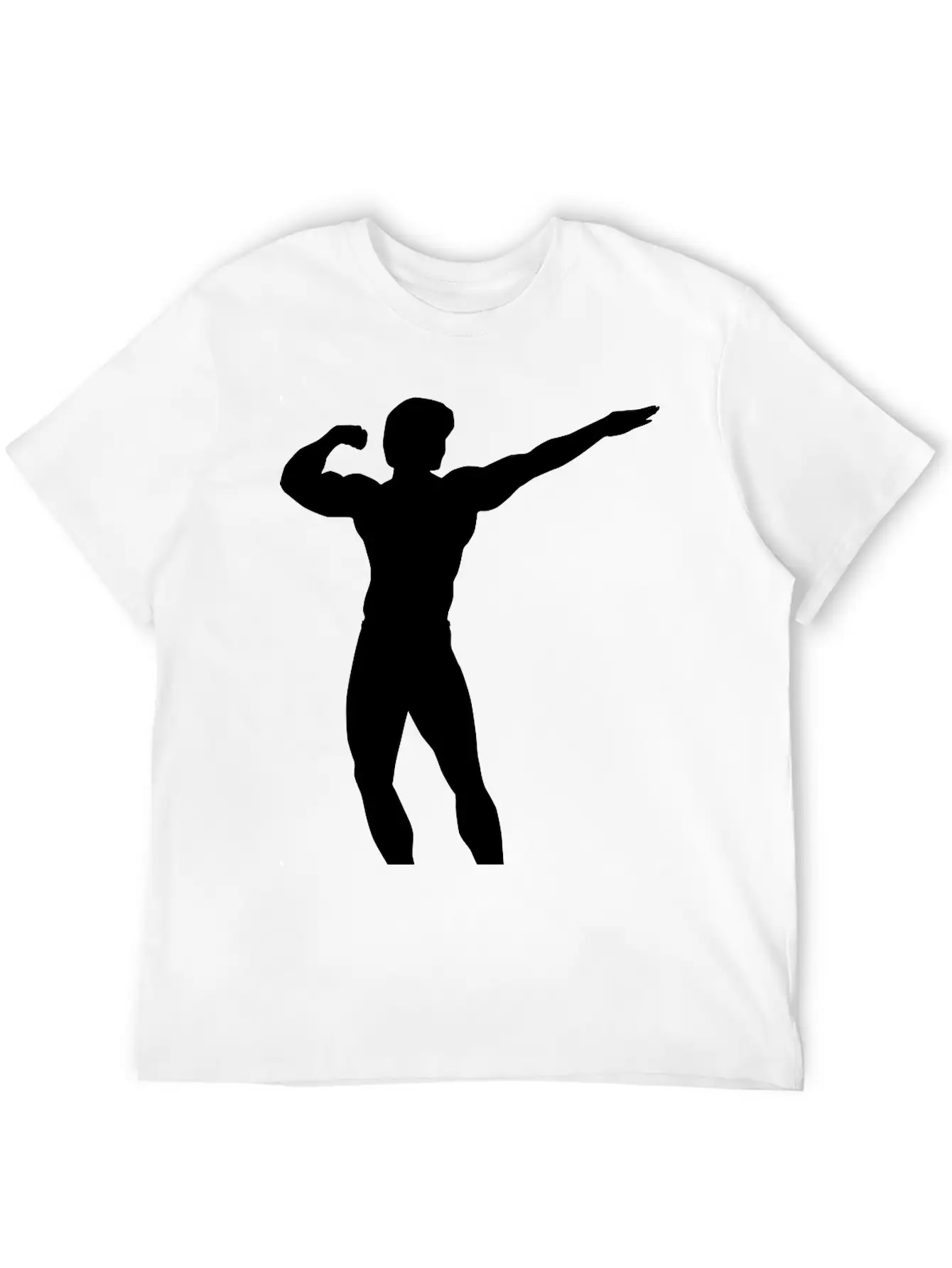 Posing Body Builder Breathable Soft Cotton T-Shirt – Timeless Casual Look