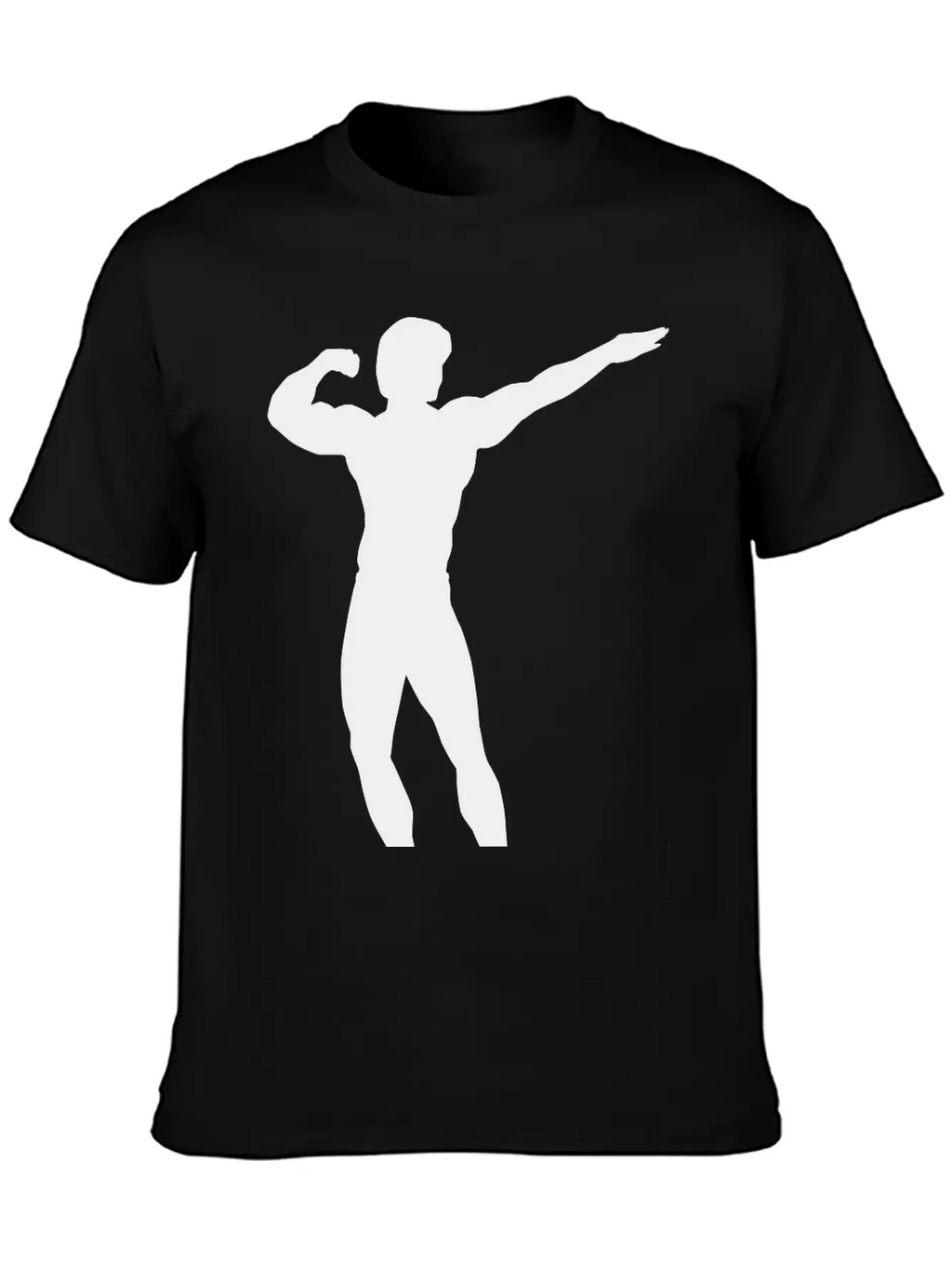 Posing Body Builder Breathable Soft Cotton T-Shirt – Timeless Casual Look
