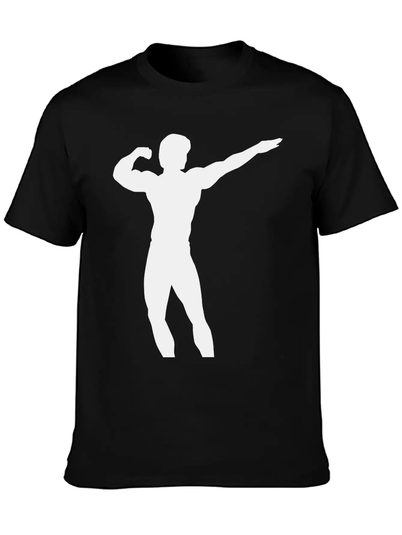 Posing Body Builder Breathable Soft Cotton T-Shirt – Timeless Casual Look