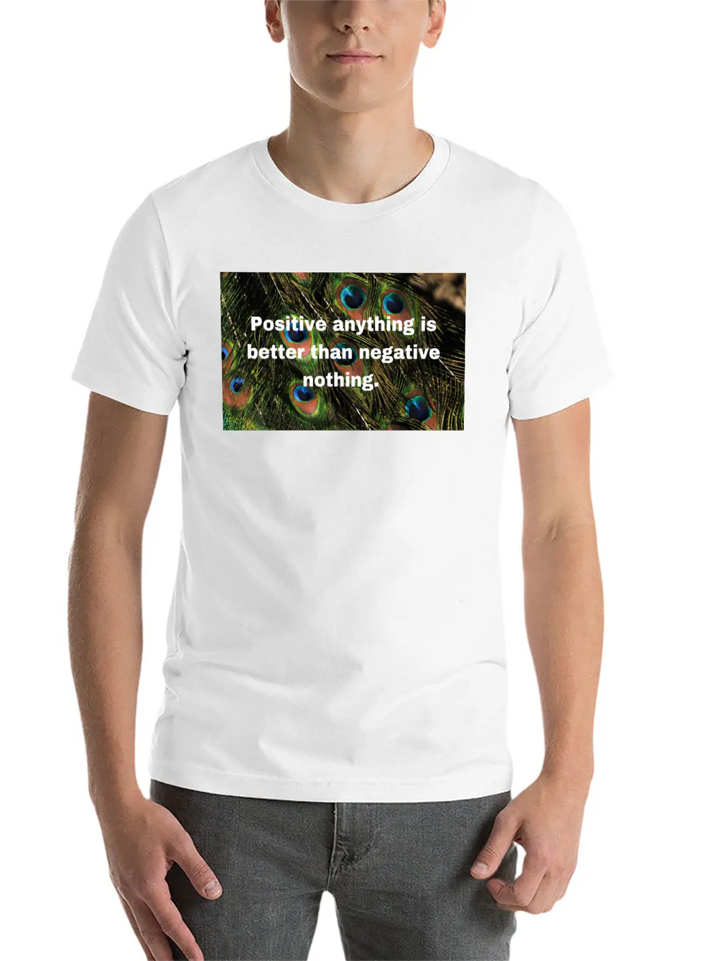 Positive Attitude Unisex Casual T-Shirt – Clean Design For Daily Comfort
