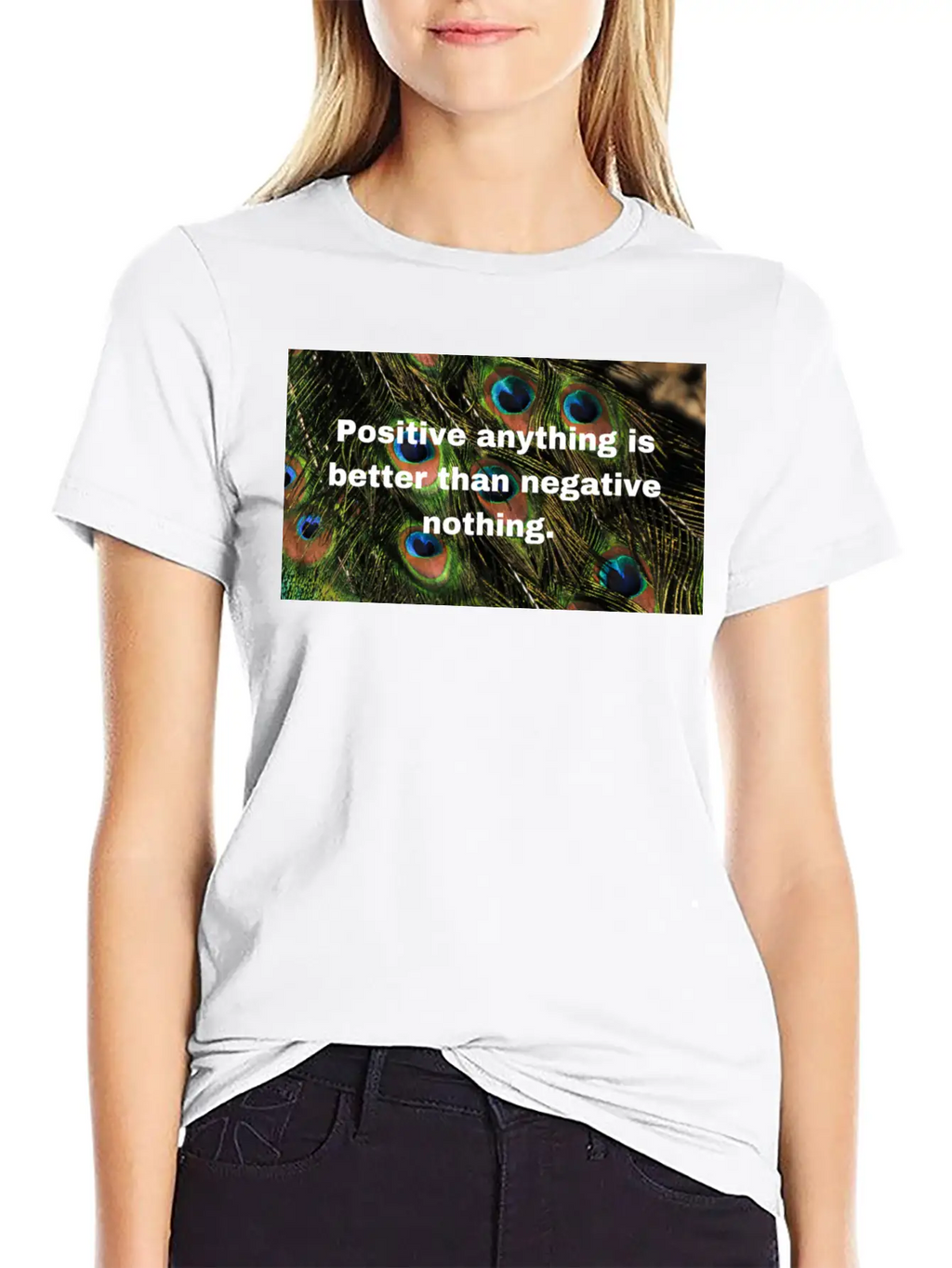 Positive Attitude Unisex Casual T-Shirt – Clean Design For Daily Comfort