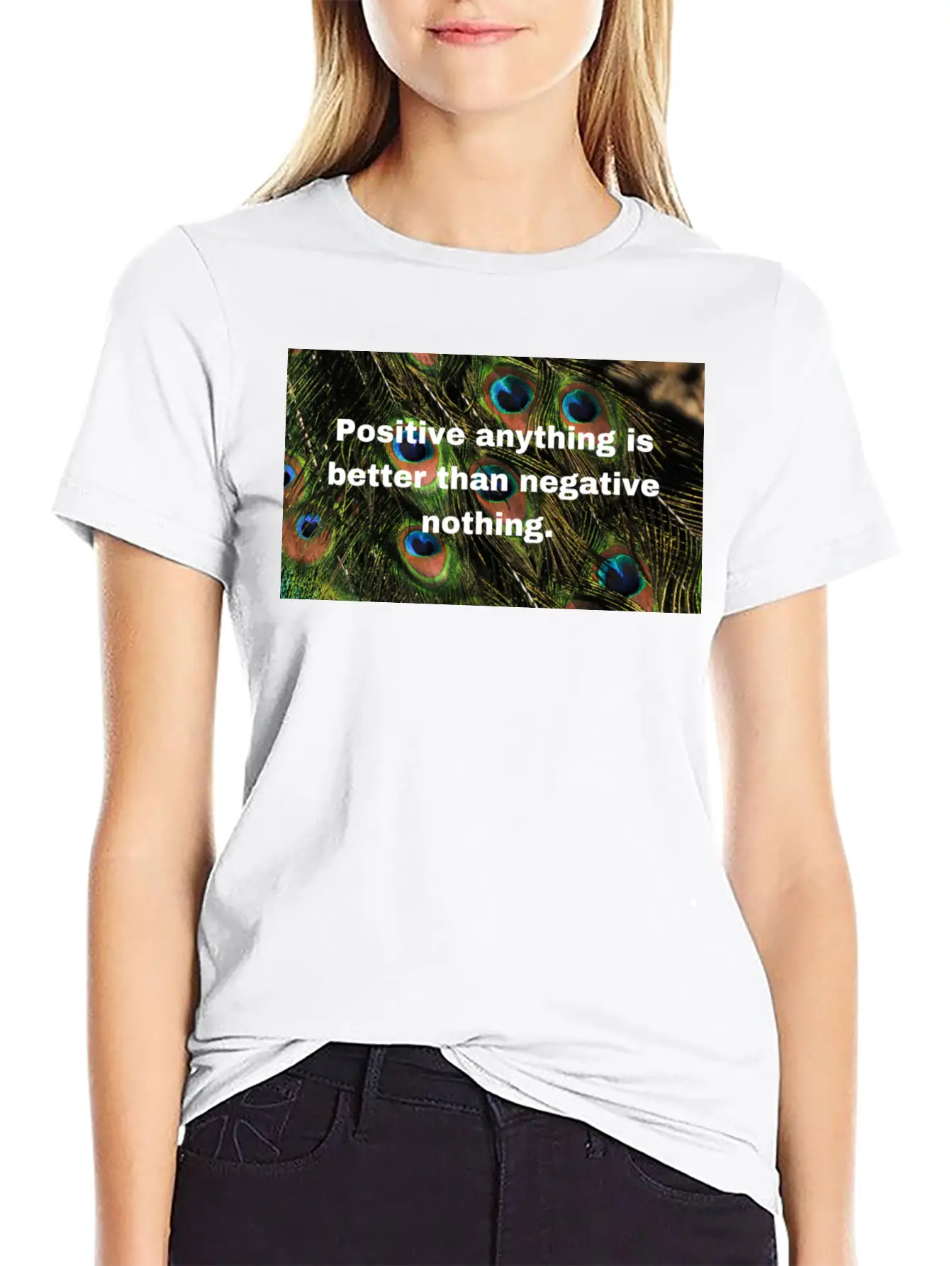 Positive Attitude Unisex Casual T-Shirt – Clean Design For Daily Comfort