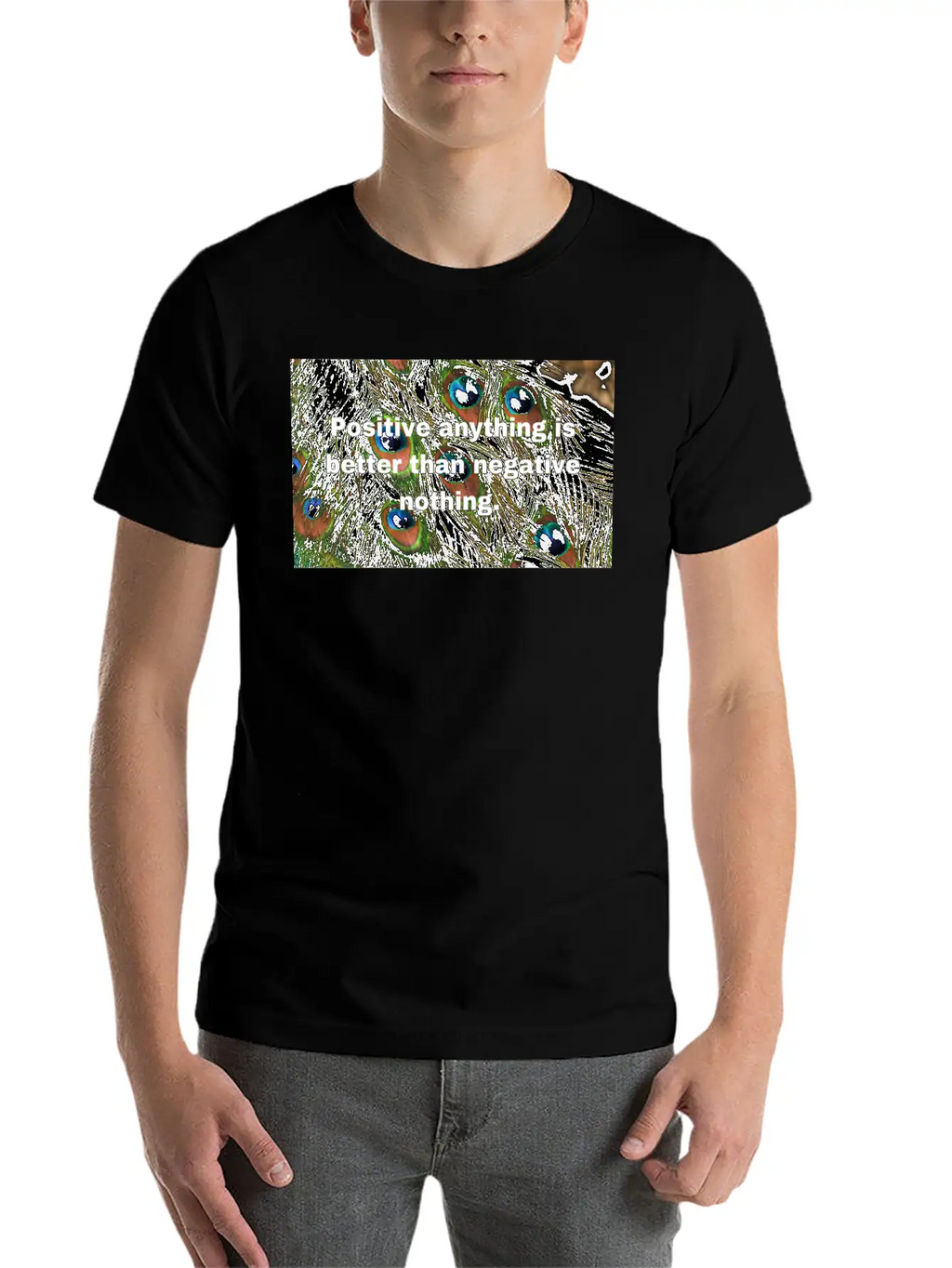 Positive Attitude Unisex Casual T-Shirt – Clean Design For Daily Comfort