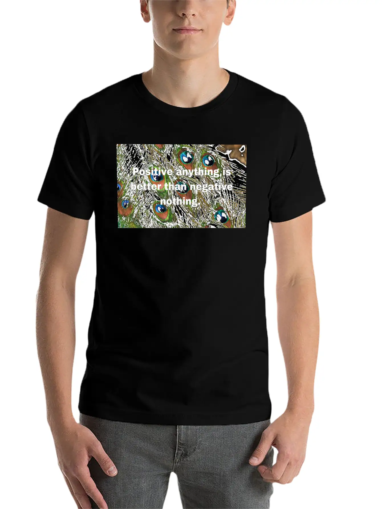 Positive Attitude Unisex Casual T-Shirt – Clean Design For Daily Comfort