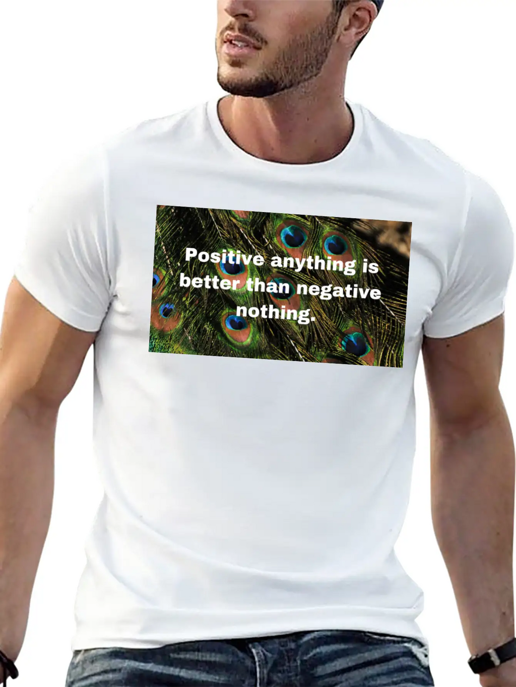 Positive Attitude Unisex Casual T-Shirt – Clean Design For Daily Comfort