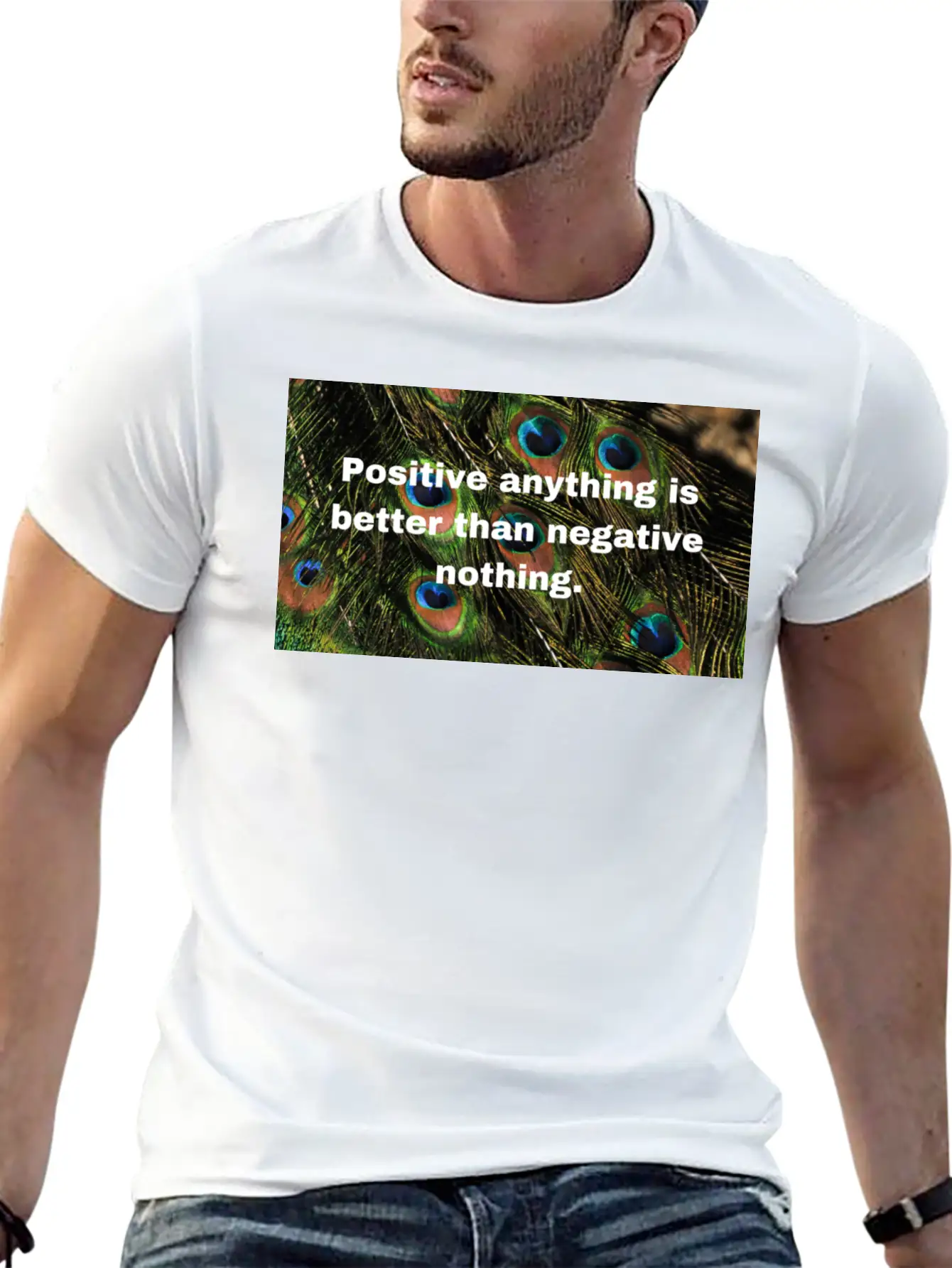 Positive Attitude Unisex Casual T-Shirt – Clean Design For Daily Comfort