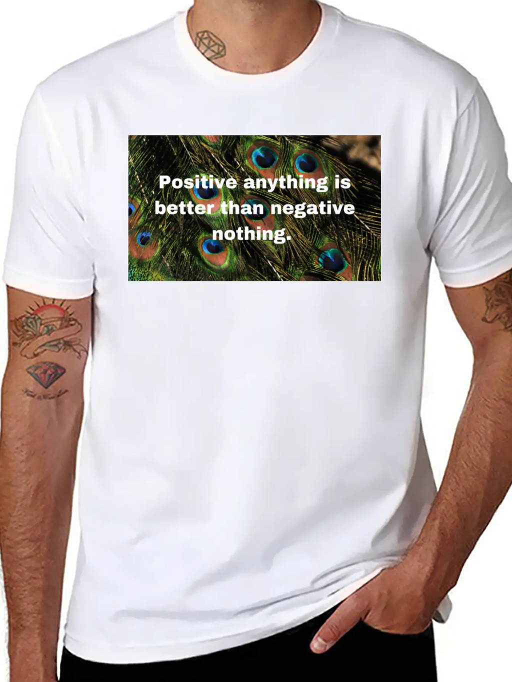 Positive Attitude Unisex Casual T-Shirt – Clean Design For Daily Comfort