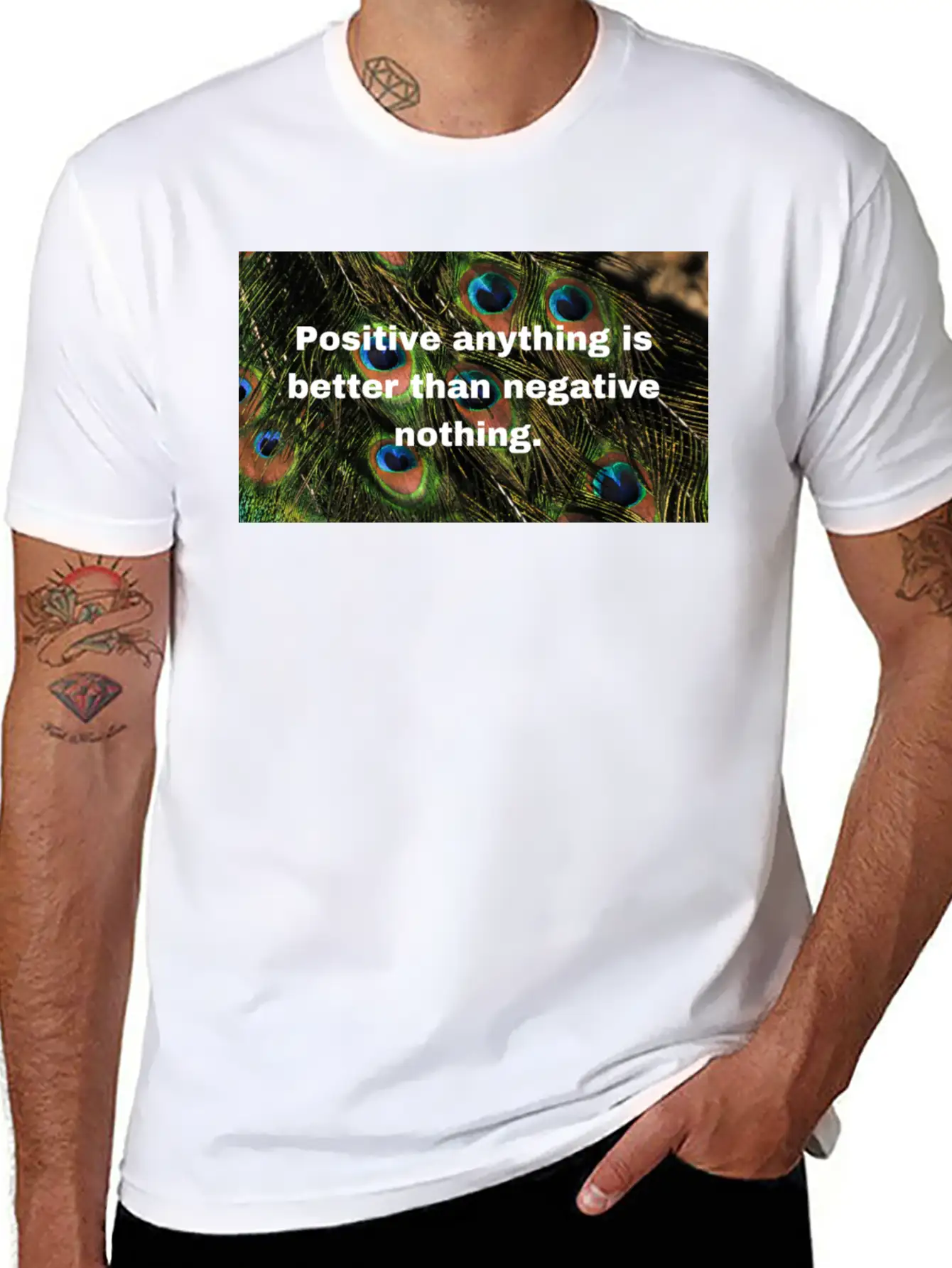 Positive Attitude Unisex Casual T-Shirt – Clean Design For Daily Comfort