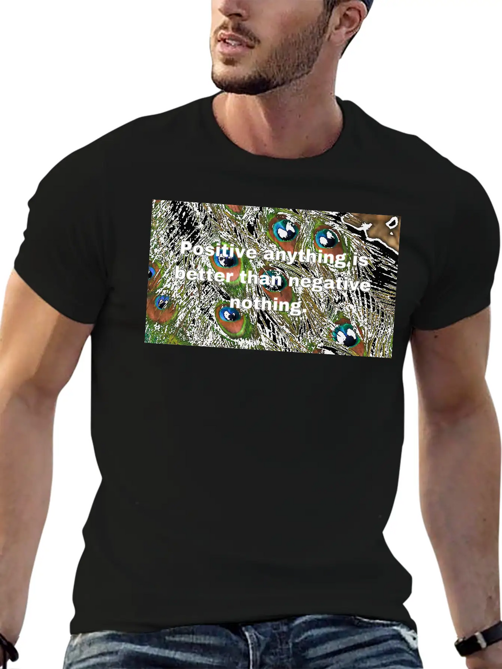 Positive Attitude Unisex Casual T-Shirt – Clean Design For Daily Comfort