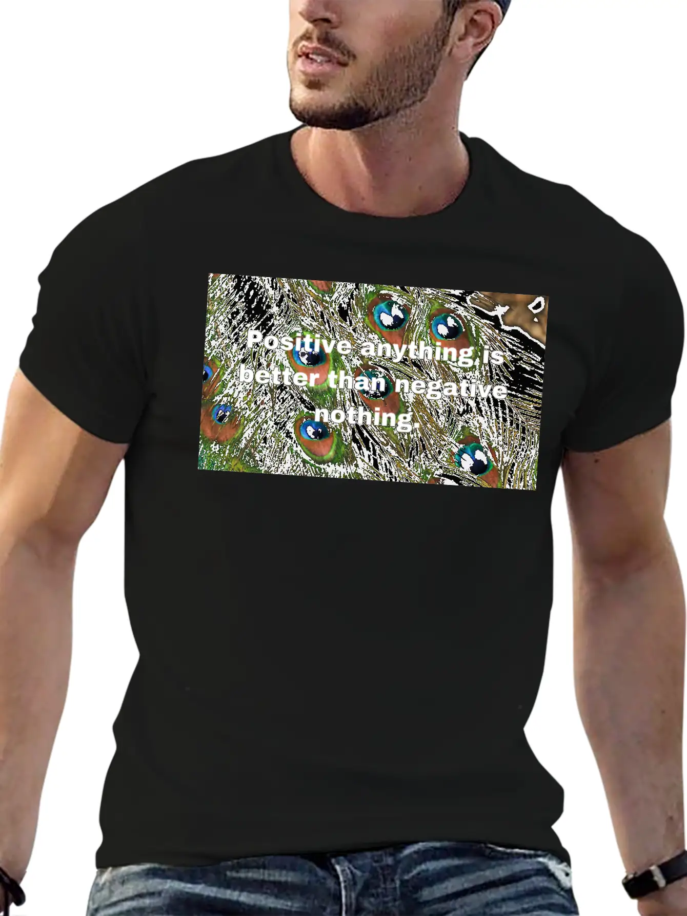 Positive Attitude Unisex Casual T-Shirt – Clean Design For Daily Comfort