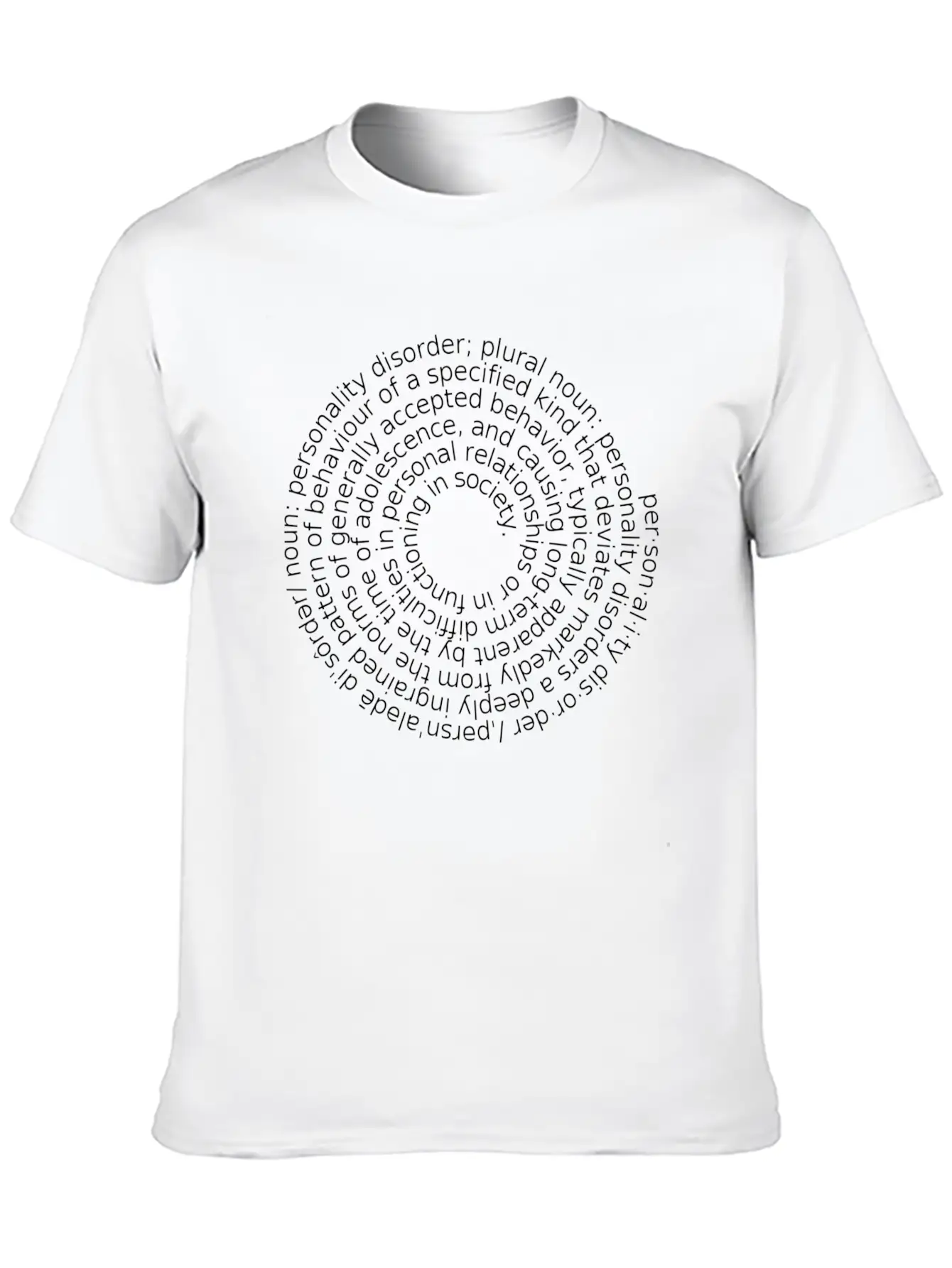 Positive Personality Unisex Casual T-Shirt – Clean Design For Daily Comfort