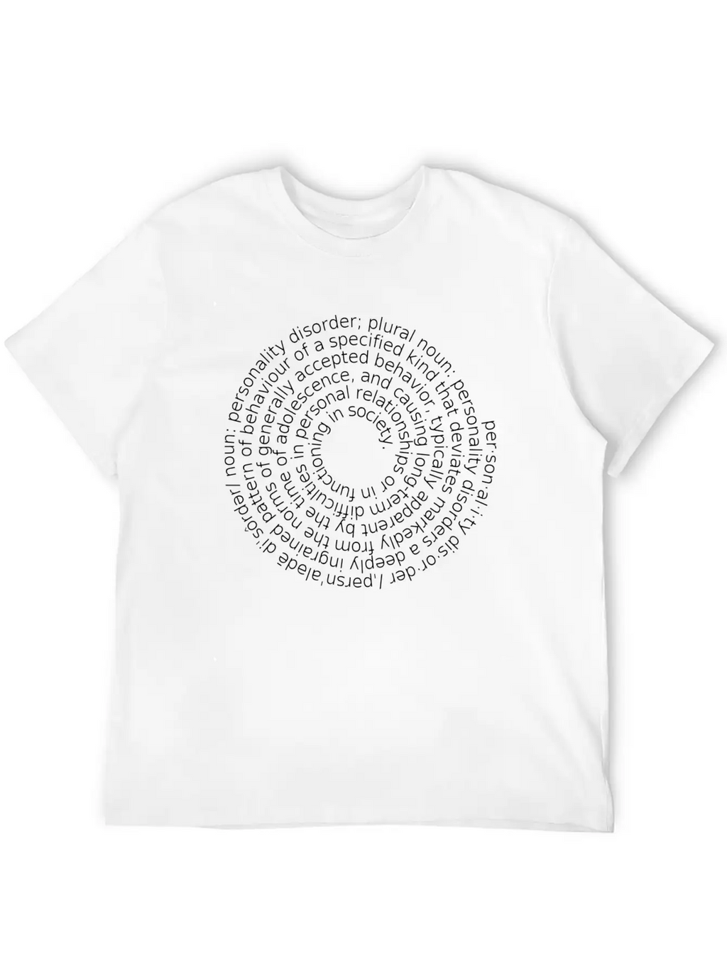 Positive Personality Unisex Casual T-Shirt – Clean Design For Daily Comfort