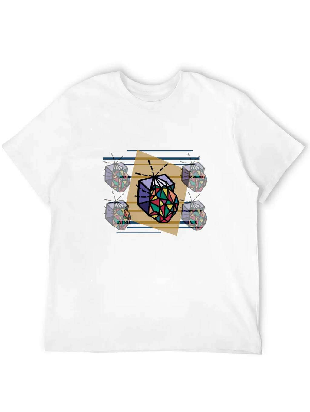 Poster:: Spacey Fabric Unisex Short Sleeve Soft Cotton T-Shirt – Casual Everyday Wear