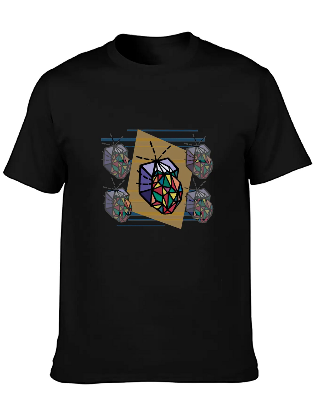 Poster:: Spacey Fabric Unisex Short Sleeve Soft Cotton T-Shirt – Casual Everyday Wear