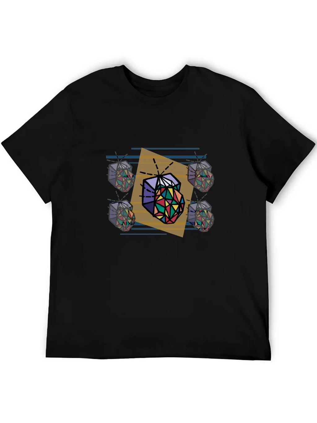 Poster:: Spacey Fabric Unisex Short Sleeve Soft Cotton T-Shirt – Casual Everyday Wear