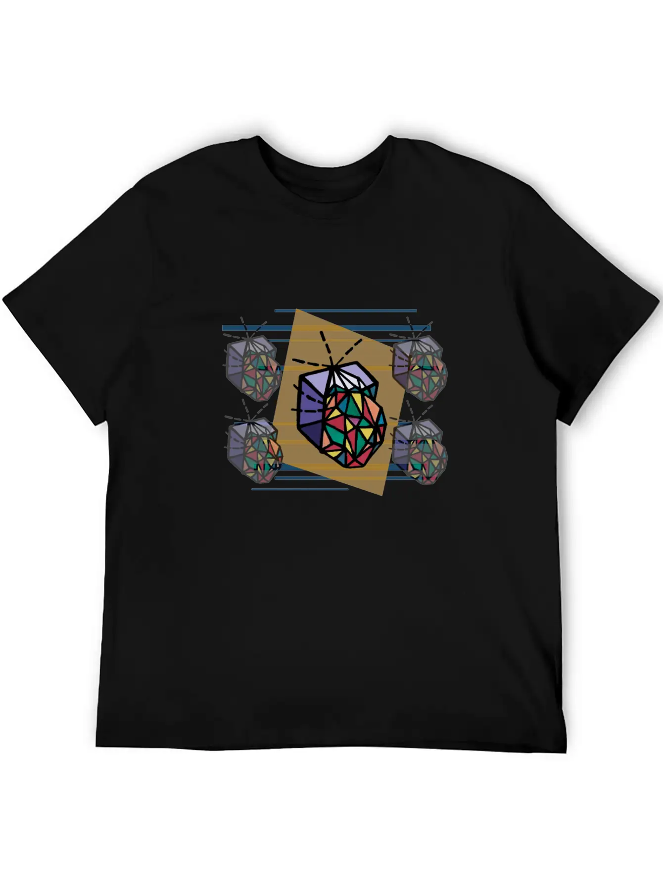 Poster:: Spacey Fabric Unisex Short Sleeve Soft Cotton T-Shirt – Casual Everyday Wear