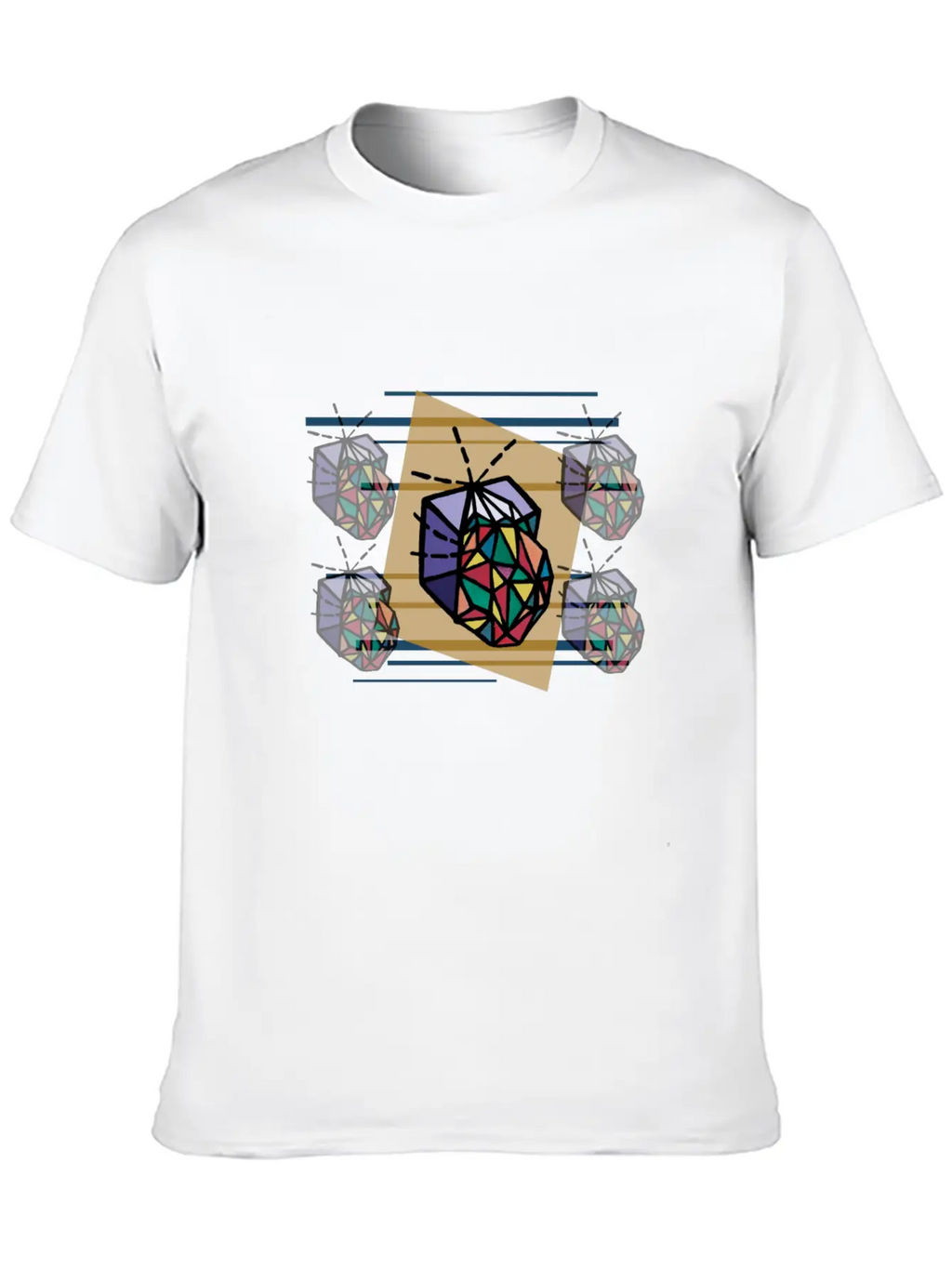 Poster:: Spacey Fabric Unisex Short Sleeve Soft Cotton T-Shirt – Casual Everyday Wear