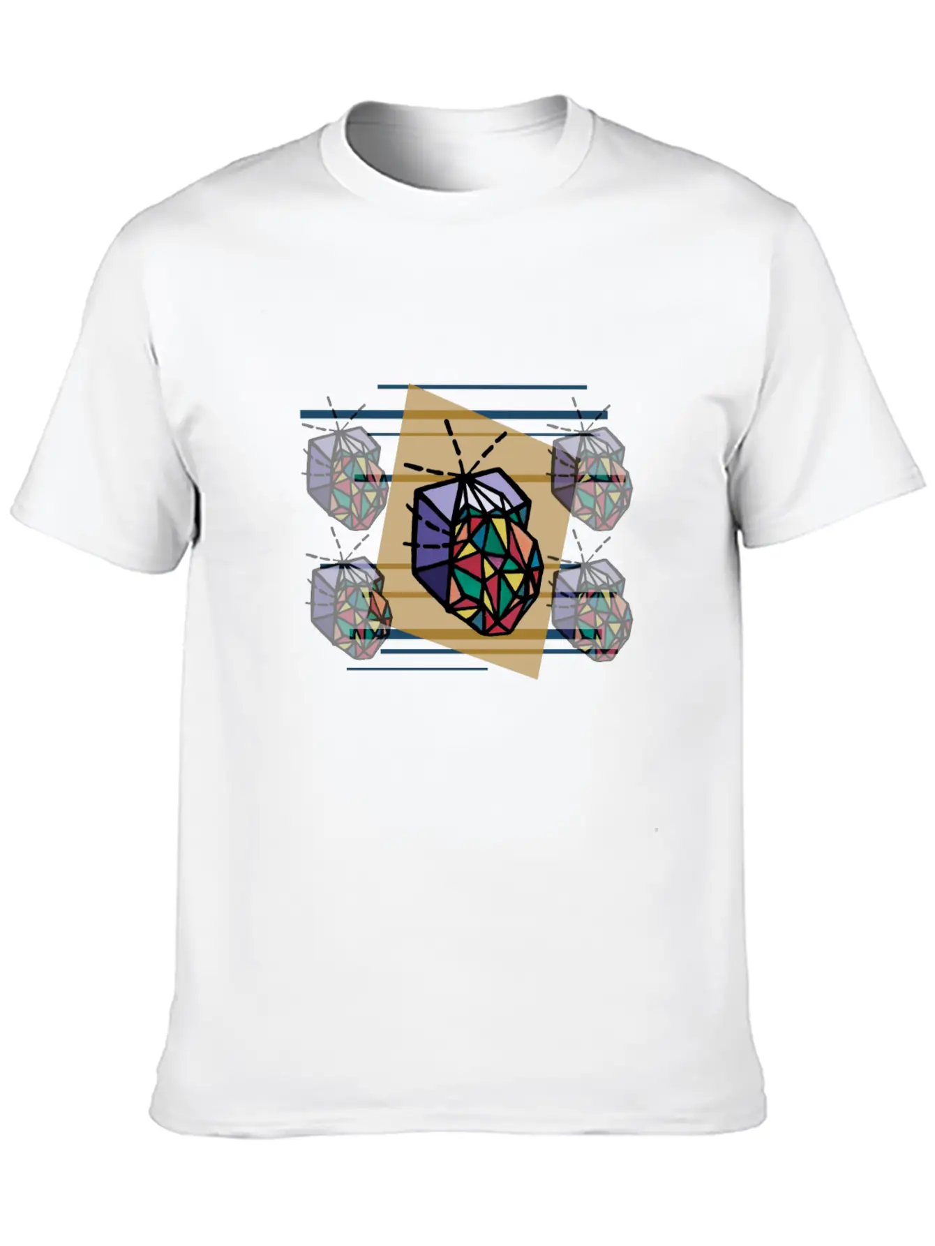 Poster:: Spacey Fabric Unisex Short Sleeve Soft Cotton T-Shirt – Casual Everyday Wear