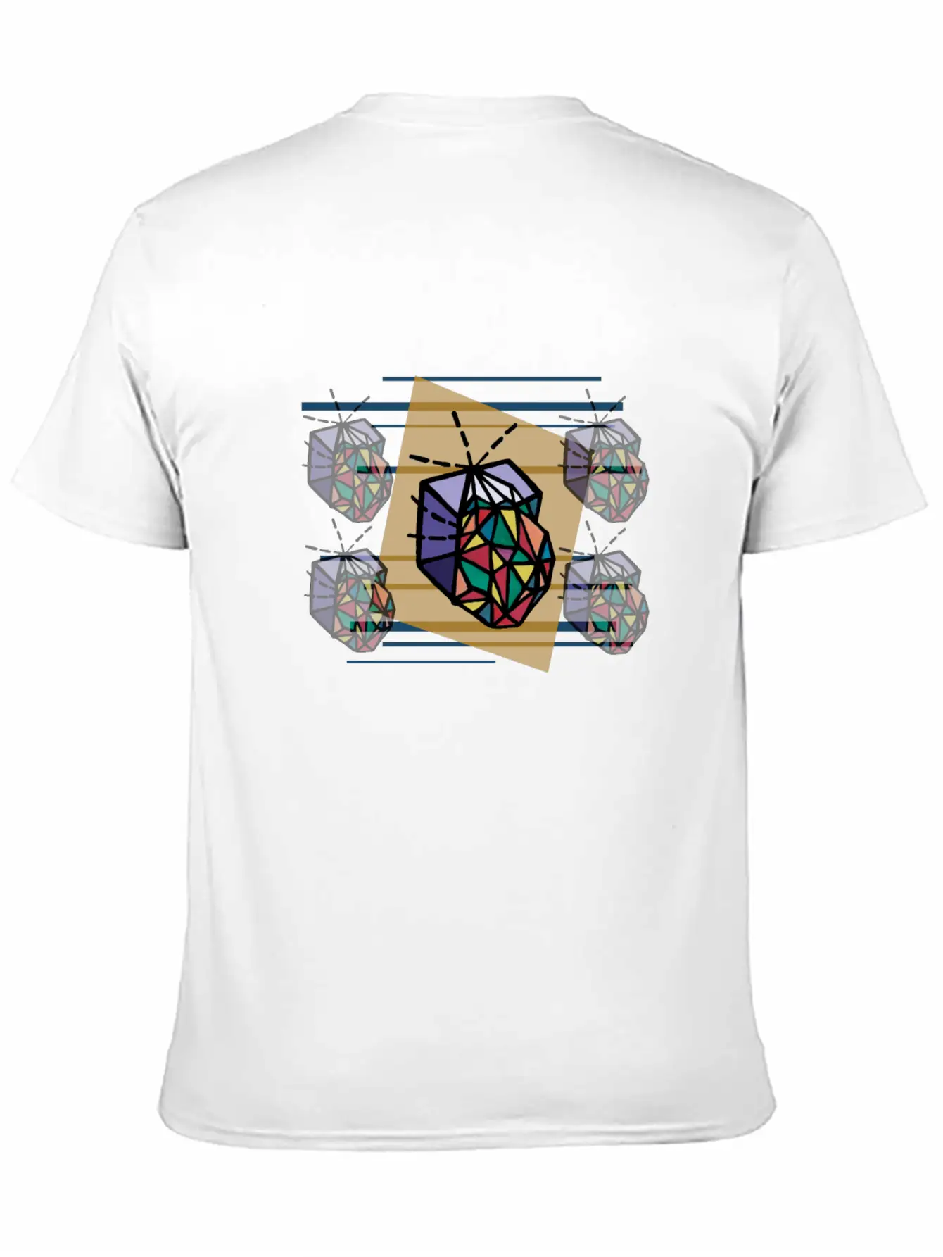 Poster:: Spacey Fabric Unisex Short Sleeve Soft Cotton T-Shirt – Casual Everyday Wear