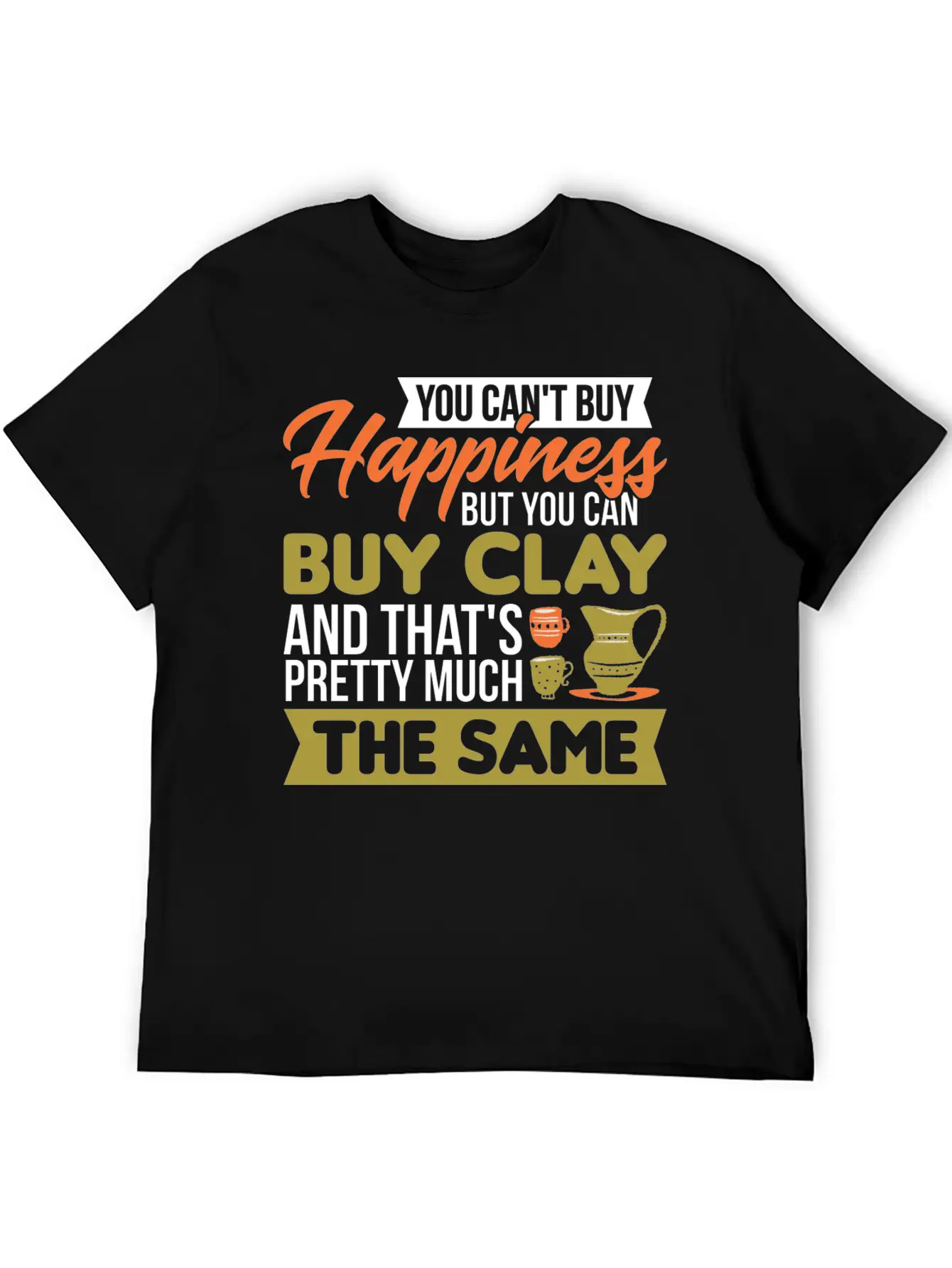 Potters Mud Clay Ceramics Artist Pottery Unisex Casual T-Shirt – Clean Design For Daily Comfort