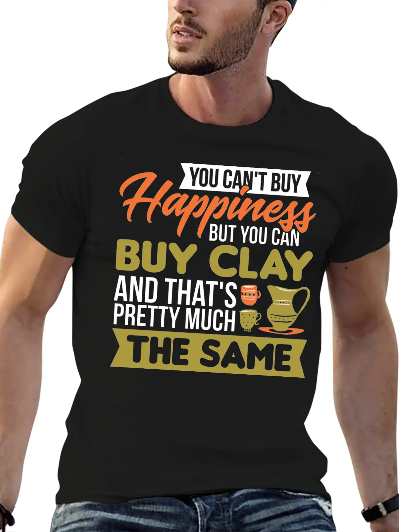 Potters Mud Clay Ceramics Artist Pottery Unisex Casual T-Shirt – Clean Design For Daily Comfort