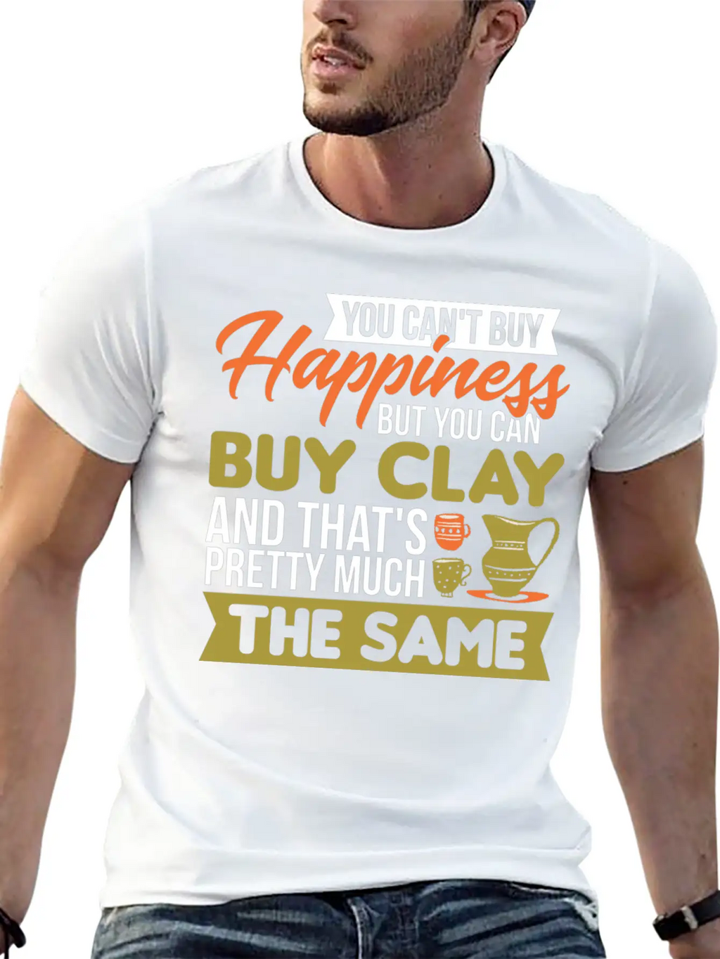 Potters Mud Clay Ceramics Artist Pottery Unisex Casual T-Shirt – Clean Design For Daily Comfort
